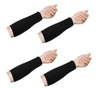 Bakiauli 2 Paires de Manchon Bras 20 cm, Protege Avant Bras Noirs | Protection Avant Bras de Niveau 5 pour Travail, Jardinage et Cuisine Soudage Travail de Sculpture, Adapté aux Hommes Femmes