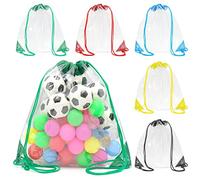 Bakiauli 5 Pcs Sac de Gym à Cordon Multicolore, Cordon Sac À Dos pour Le Sport, Rangement, Voyages et Natation