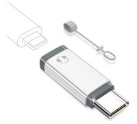 bakibo Adaptateur Lightning vers USB C Audio, Adaptateur Lightning vers USB C AUX per Écouteurs Supporter Microphone Commandes intégrées pour i Phone 15 16 i Pad S25 S24 (Ne supporte Charge), Blanc