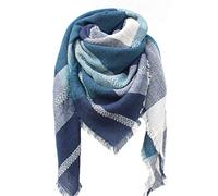 Bakicey Femme châle écharpe Fille étole Foulard, Pashmina Echarpe a Carreaux Laine Mode Etole Plaid Foulard Oversize Shawl Cardigan Cachemire Chaud Automne Hiver Manteau Tricot Ponchos Capes(05)
