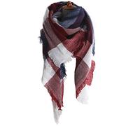 Bakicey Femme écharpe étole Fille châle Foulard, Pashmina Echarpe a Carreaux Laine Mode Etole Plaid Foulards Oversize Shawl Cardigan Cachemire Chaud Automne Hiver Manteau Tricot Ponchos et Capes (H)