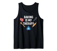 Baking is My Therapy Citation pâtissier Fouet Rouleau Débardeur