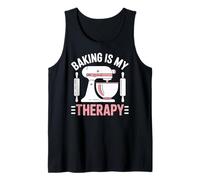 Baking is My Therapy Pastry Funny Muffin Baker Débardeur
