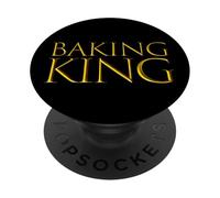 Baking King Expert Pastry Cookie Chef Cake Baker Decorator PopSockets PopGrip Adhésif
