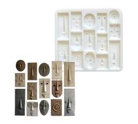 Baking Molds, Abstract Face Silicone Tray, Funny Dessert Maker, Food Grade Nonstick Pan, Chocolate Jelly Mousse Tool, DIY Crafting Mold For Candle Soap Home Decor 180 Count