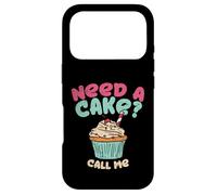 Baking Need A Cake Call Me Citation Cupcake Pie Confiserie Coque pour iPhone 17 Pro