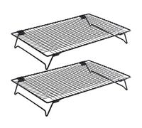 Baking Rack, Cookie Tray, 2 Piece Rectangle Rack with Stackable Design, Stainless Steel Baking Racks Grid Design, Racks for Bakings and Roasting Sturdy Materials