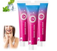 Baking Soda Toothpaste Oral Care, 2024 New Baking Soda Toothpaste, Teeth Whitening Toothpaste Baking Soda, Teeth Whitening, Fresh Breath, Enzyme Toothpaste (3 Pcs)