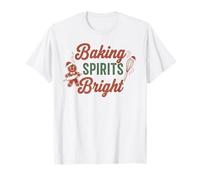 Baking Spirits Bright Christmas Gingerbread Man Kitchen T-Shirt