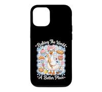 Baking The World A Better Place Cute Goose Pun Bake Design Coque pour iPhone 12/12 Pro