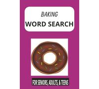 Baking themed word search: baking l cooking l pastries l cakes l cookies