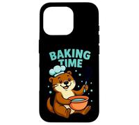 Baking Time Fouet de Chef Loutre Mignon Dessin animé Coque pour iPhone 16 Pro