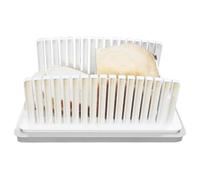 Baking Toast Splicer - Épaisseur de coupe réglable - Compact et peu | Avec bac de récupération magnifiquement conçu pour couper les coquillages, la charcuterie, le fromage et