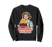 Baking with Rage Menagere Annees 50 Pop Art Humour Sweatshirt