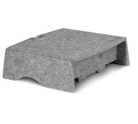 Bakker Elkhuizen BNEQR90CLGY Support de Moniteur Q-Riser 90 Gris Clair Circular 300 x 250 x 90 cm