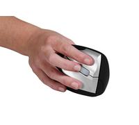 BAKKER ELKHUIZEN BNESRMW BAKKER ELKHUIZEN Handshake Mouse Wireless VS4 Souris ergonomique sans fil noire, argentée