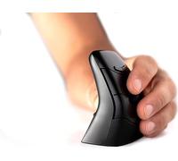 Bakker Elkhuizen DXT 3 Precision - Souris verticale - ergonomique - droitier et gaucher - optique - 7 boutons - sans fil, filaire - 2.4 GHz, USB-C - récepteur sans fil (USB)