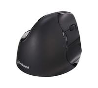 Bakker Elkhuizen Evoluent Vertical Mouse 4 - Souris verticale - ergonomique - pour droitiers - 6 boutons - sans fil - Bluetooth - noir