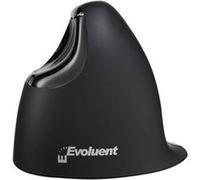 Bakker Elkhuizen Evoluent Vertical Mouse 4 - Souris verticale - ergonomique - pour droitiers - 6 boutons - sans fil - Bluetooth - noir G