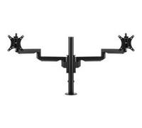 Bakker Elkhuizen Filex Galaxy Modular Dual - Kit de montage (jalon montable sur bureau, fixation par pince pour bureau, 2 bras articulés, 2 adaptateurs VESA) - pour 2 écrans LCD - noir G