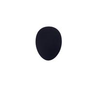 BakkerElkhuizen BNEEMP : Tapis de Souris Ergonomique "The Egg" 230x300x2 mm, Base Antidérapante, Textile Antibactérien, Noir, Caoutchouc/Textile, 60g