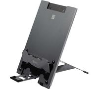 BakkerElkhuizen ErgoQ Hybrid Pro Support pour Tablette/Ordinateur Portable avec 10 réglages de Hauteur et 5 réglages de Hauteur pour Ordinateur Portable Aluminium léger Gris foncé
