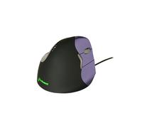 BakkerElkhuizen Evoluent4 Mouse Small Droitier USB - Laser 2600 DPI - 6 Boutons Programmables - Design Vertical Ergonomique - Windows/macOS/Linux