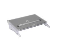 BakkerElkhuizen FlexDesk 640 - Porte-copie - avec ComfortRead - transparent, gris clair