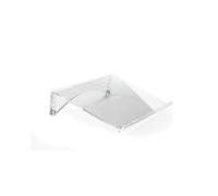 BakkerElkhuizen FlexDoc Cristal Clear : Porte-documents ergonomique réglable en hauteur (3 positions) en acrylique/acier 384x260x80mm - BNEFDCC