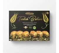 Baklavacı Çelebioğulları Baklava Turc à la Pistache - 500 g (1,1 lb) Pâtisserie Traditionnelle Faite Main - 26% Pistache - Sans Sirop de Glucose - Halal - Coffret Dessert Méditerranéen Cadeau