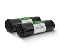 Bakoki Sacs poubelle 380 l - Extrêmement résistants à la déchirure, extra solides, idéaux pour la maison, le jardin et les entreprises - 2 rouleaux de 10 sacs poubelle pour charges lourdes pour la