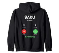 Bakou Appelle et Je Dois partir en Azerbaïdjan Sweat à Capuche