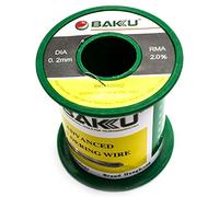 BAKU Bobine Fil à Souder Sans Plomb 0,2 mm 100 g Sn97 Ag0,3 Cu0,7 Flux 2% Électronique CMS