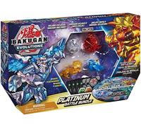 Bakugan Evolutions : Coffret Platinum Battle Bundle Saison 4 (4 Bakugan et 1 arène en Tissu)