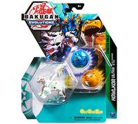 BAKUGAN Evolutions Nouvelle Saison 2022 - Starter Pack Saison 4-3 Billes avec 6 BakuCores Et 7 Cartes Collection - Howlkor Neo Pegatrix Trox - Tiré du Dessin Animé - Jouet Enfant 6 Ans et +