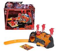 BAKUGAN Kit d'entraînement 3.0 avec Balle Core Ball Titanium Dragonoid du Clan Dragon - Paysage d'entraînement avec Figurine d'action et Cartes à Collectionner - pour Enfants à partir de 6 Ans