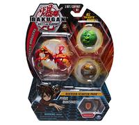 Bakugan Lot de 3 paquets de démarrage Pyrus Mantanoïde, créatures transformantes de collection, à partir de 6 ans