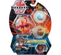 Bakugan pack de demarrage pyrus phaedrus : 3 boules (blanche rouge brune) - battle planet G
