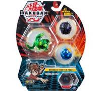 Bakugan pack de demarrage trunkanious : 3 boules (verte noire bleue) - battle planet G
