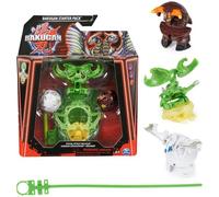 Bakugan Starter 3-Pack, Special Attack Nillious, Titanium Dragonoid, Bruiser, figurines articulées personnalisables qui tournent et cartes à collectionner, jouets pour garçons et filles à partir de 6