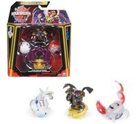 Bakugan Starter 3-Pack Special Attack Nillious Titanium Dragonoid, Bruiser figurines articulées personnalisables qui tournent et cartes à collectionner, jouets pour garçons et filles à partir de 6 ans