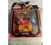 bakugan starter pack spécial attack bruiser mantid,titanium trox,neuf