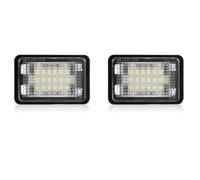 BAKUGO 2 Pièces Voiture LED Plaque D'immatriculation Lumière Numéro Plaque Lampe A2048201056 pour Benz GLK X204 2007 2008 2009 2010 2011 2012