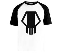 Bakugo Katsuki Kachan - Chemise décontractée Punsiher Skull T-Shirt Baseball Blanc Unisexe Manches Courtes Noir