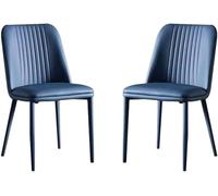 BAKULI Ensemble Chaises Cuisine Salle Manger Tissu Touffeté 1/2/4/6/8 avec Pieds Métal Acier Carbone Meubles Rembourrés Modernes for Salon Décoration Intérieure(A,Set of 2)