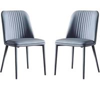 BAKULI Ensemble Chaises Cuisine Salle Manger Tissu Touffeté 1/2/4/6/8 avec Pieds Métal Acier Carbone Meubles Rembourrés Modernes for Salon Décoration Intérieure(C,Set of 2)