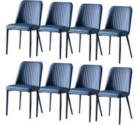 BAKULI Ensemble Chaises Cuisine Salle Manger Tissu Touffeté 1/2/4/6/8 avec Pieds Métal Acier Carbone Meubles Rembourrés Modernes for Salon Décoration Intérieure(D,Set of 8)