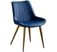 BAKULI Ensemble Chaises de Salle À Manger Similicuir Antique avec Dossier Siège Rembourré Pieds Métal Doré Cuisine Luxueuses pour Réunion D'hôtel Restaurant(I)