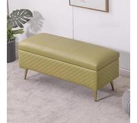 BAKULI Pouf Similicuir avec Espace Rangement Idéal L'entrée Canapé Lit Ou comme Banc Bout dans Chambre Salon Solide Et Durable(C,80x40x45cm)