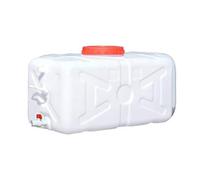 BAKULI Réservoir d'eau Camping Plein Air Seau Rectangulaire Épais for La Maison Seau Portable Plastique l'eau(White,25L)